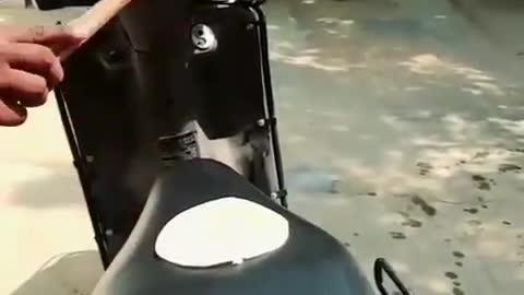 Funny Making Dosa on HONDA Activa