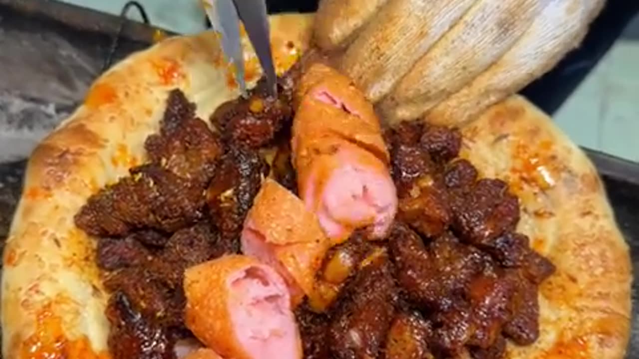 Naan With Kabab Delicious Food Street