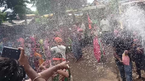 Indian god Ganesh visarjan dance video