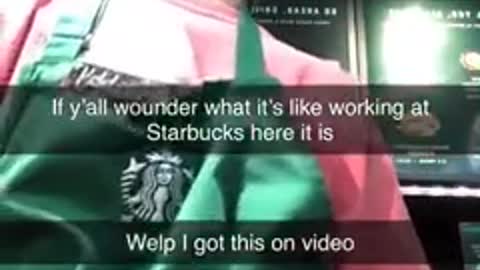 MUST SEE CRAZY LADY IN STARBUCKS
