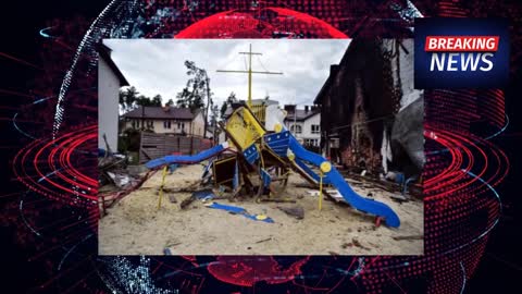 Debris remained in Gostomel, where the Russian soldiers had withdrawn