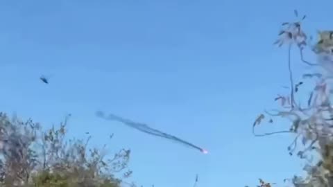 Incredible Footage of a Ukrainian Attack Helicopter Shooting Down Russian Drone