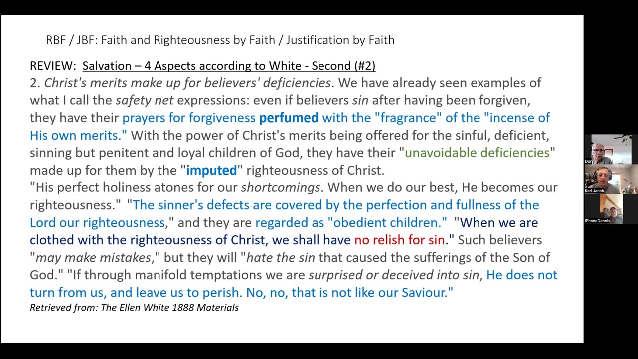 Righteousness by Faith / Justification by Faith (part 13)