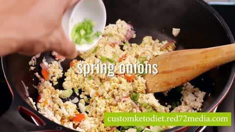 Easy Keto Diet Recipe Curried Tofu Scramble