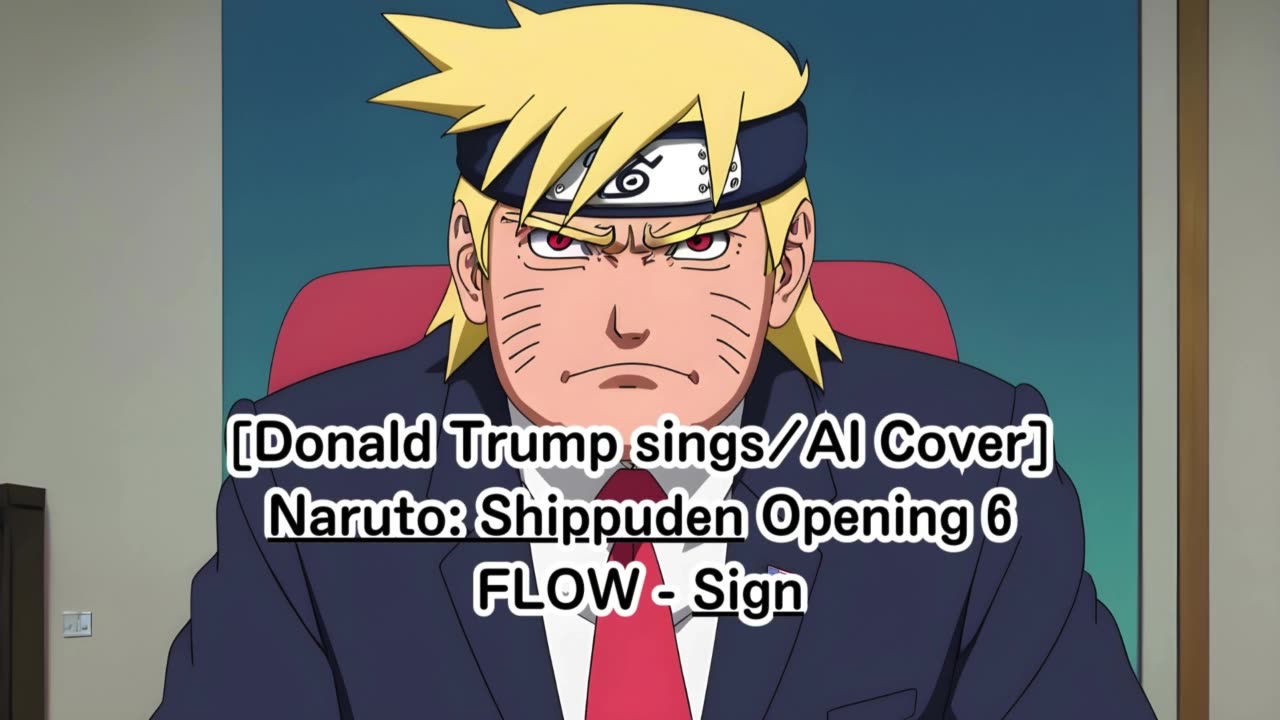 [Donald Trump sings/AI Cover] Naruto: Shippuden Opening 6 FLOW - Sign