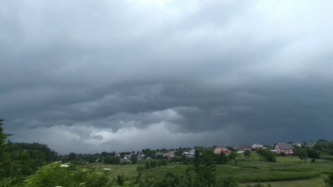 Stormy dark clouds