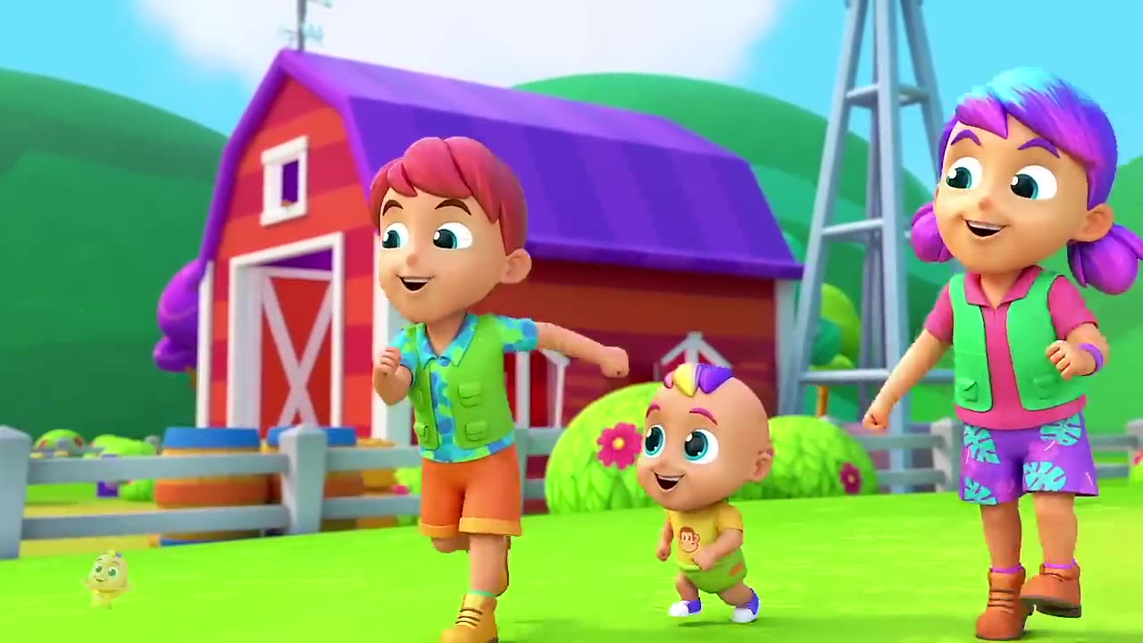 Old Farmer Joe Had A Farm _ Joe_s Farm Song For Kids _ Nursery Rhymes and Baby Songs with Zoobees