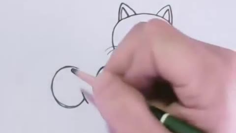 🔴 Very Easy! How to turn word cat into cartoon cat. Learning Step by step for kid