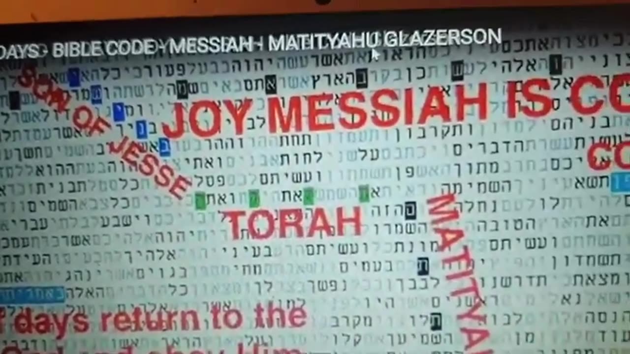 The Most Significant Bible Code on the End of Days Matityahu Glazerson