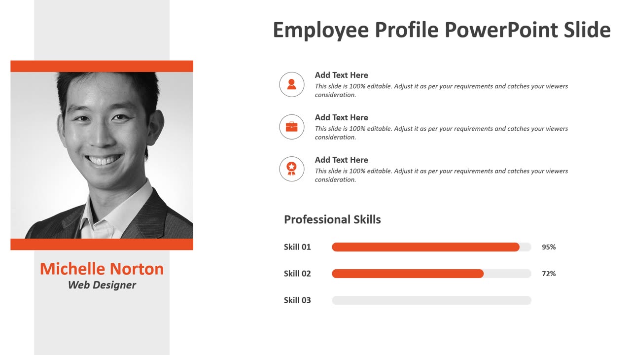 Employee Profile PowerPoint Slide