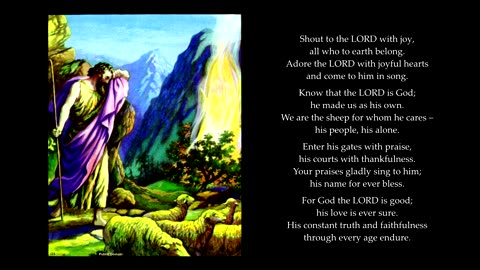 Psalm 100 in full. Tune: Diademata