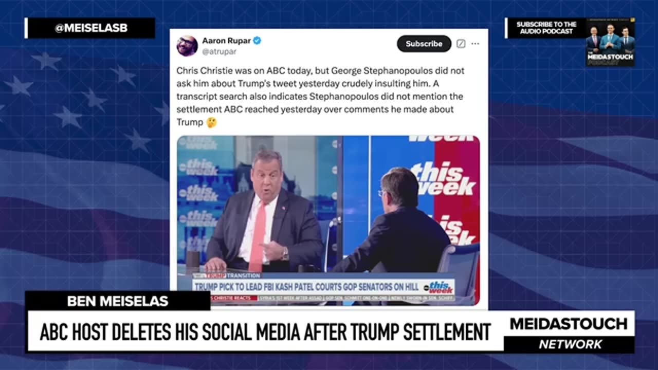 ABC Host DELETES his Social Media after Trump SETTLEMENT