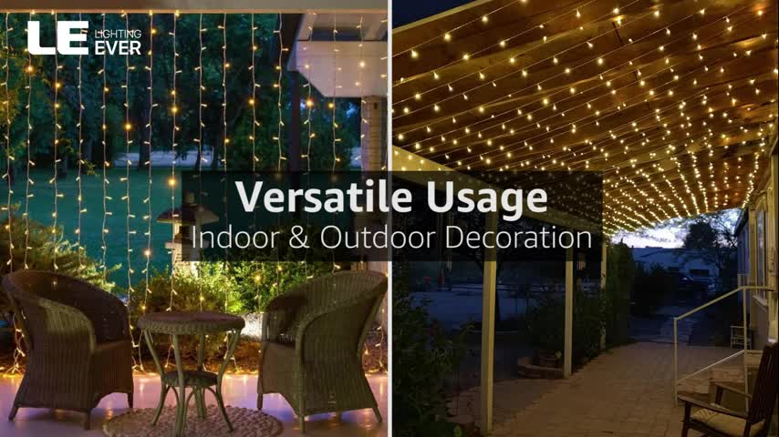 LED Curtain Lights for Indoor Outdoor Decorative Dangling Vertical Twinkle Lights