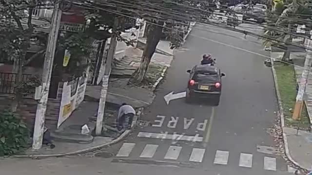 Video registró cómo la comunidad frustró un atraco en Floridablanca