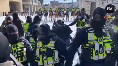 Police Assault Canadians