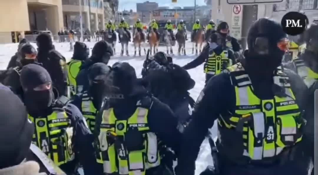 Police Assault Canadians