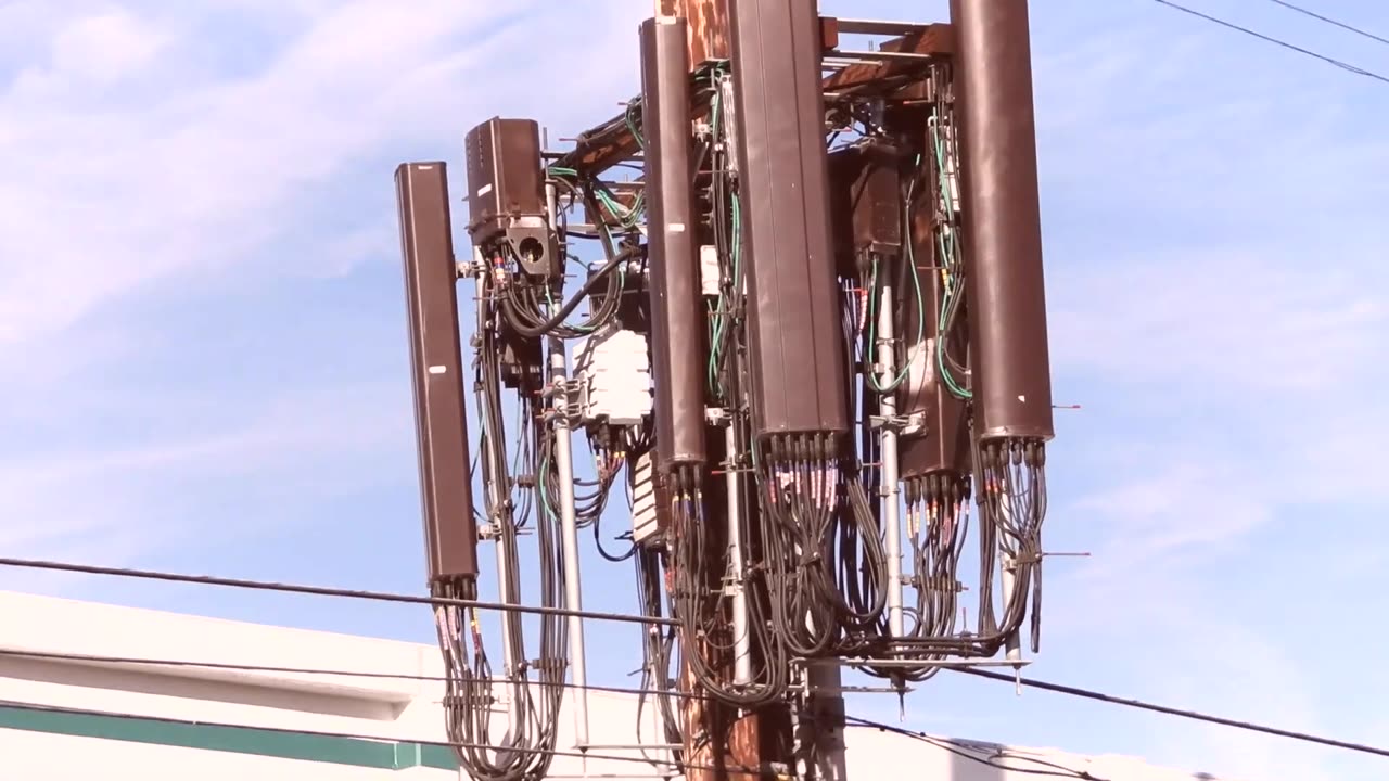 Unnatural Sky Over An Insanely Low Microwave Tower Nov. 1, 2024