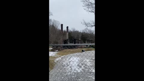 This mansion just burned to the ground