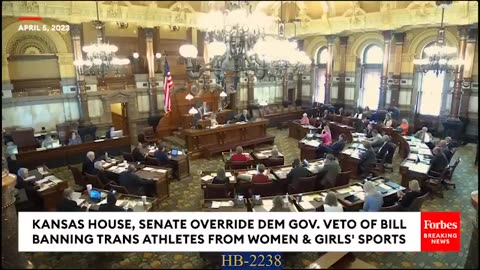 Kansas Republicans Override Dem Gov's Veto On Bill Banning Trans Athletes From Women's Sports