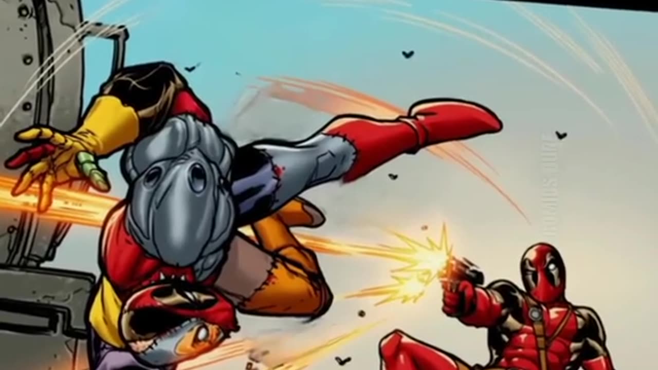 Deadpool's evil twin, Evil Deadpool ! #fyp #marvelcomics #shorts #marvel #viral