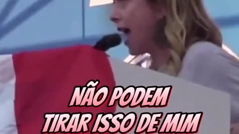 Verdadeira Bolsonaro de saia!!!