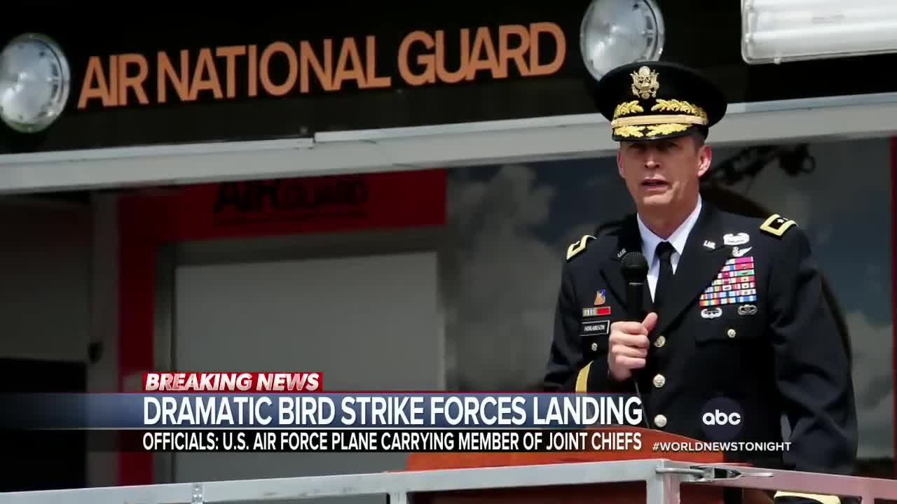 Bird strike forces emergency landing of US Air Force plane