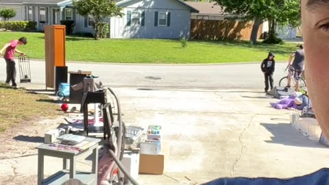 First Garage Sale to empty the house