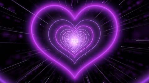 231. Heart Tunnel💜Purple Heart Heart