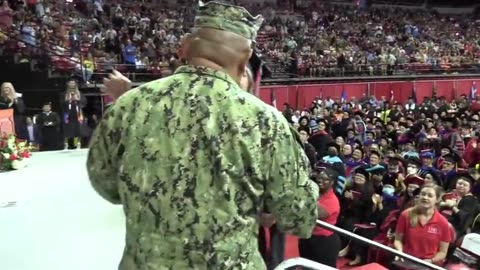 Navy Officer Travels Over 30 Hours To Surprise Daughter At Graduation Ceremony