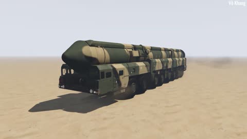 Russian military RT-2PM2 Topol-M (RS-12M2) intercontinental ballistic missile