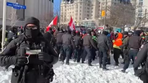 Canadian police attack peaceful trucker convoy protest