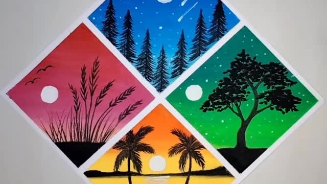 Coloring on Canva with the natural atmosphere