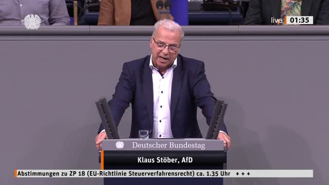 Klaus Stöber Rede vom 11.11.2022 - EU-Richtlinie Steuerverfahrensrecht