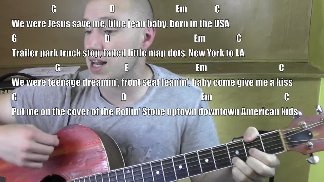 American Kids ★ Guitar Lesson ★ Standard Chord Version ★ Kenny Chesney