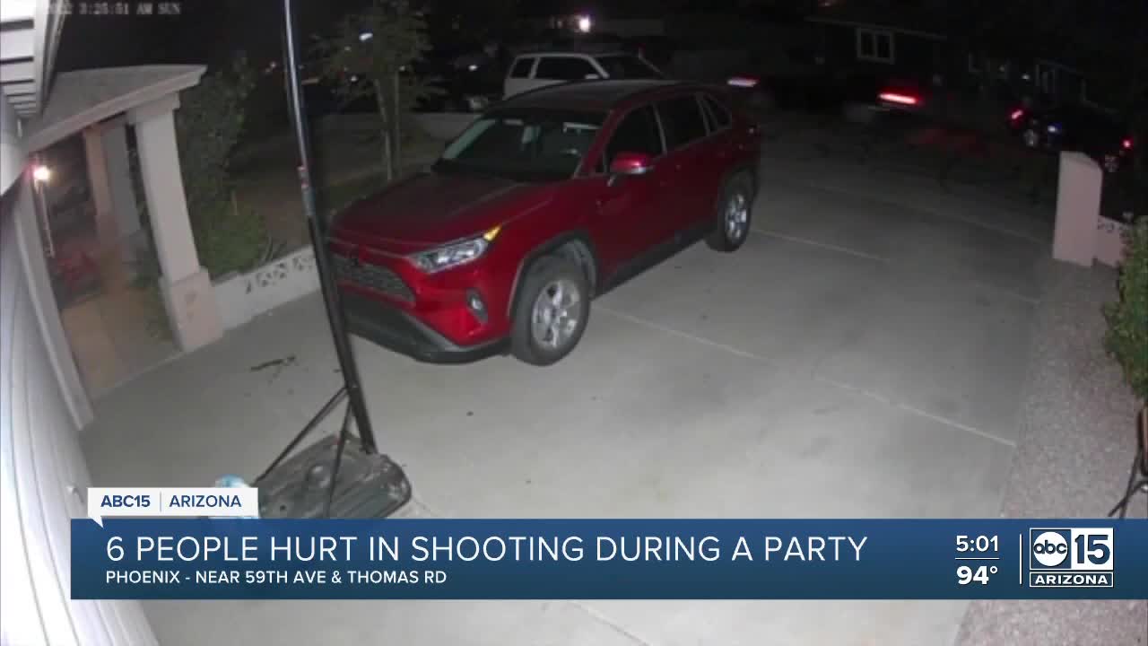 PHOENIX | Five people shot following incident at party in West Phoenix