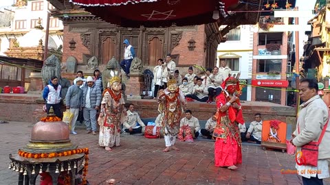 Ganesh, Kumari & Mahadev Nach, Nyatabhulu Ajima Jatra, 12 Barsa Jatra, Patan, Lalitipur, 2080, Day 2