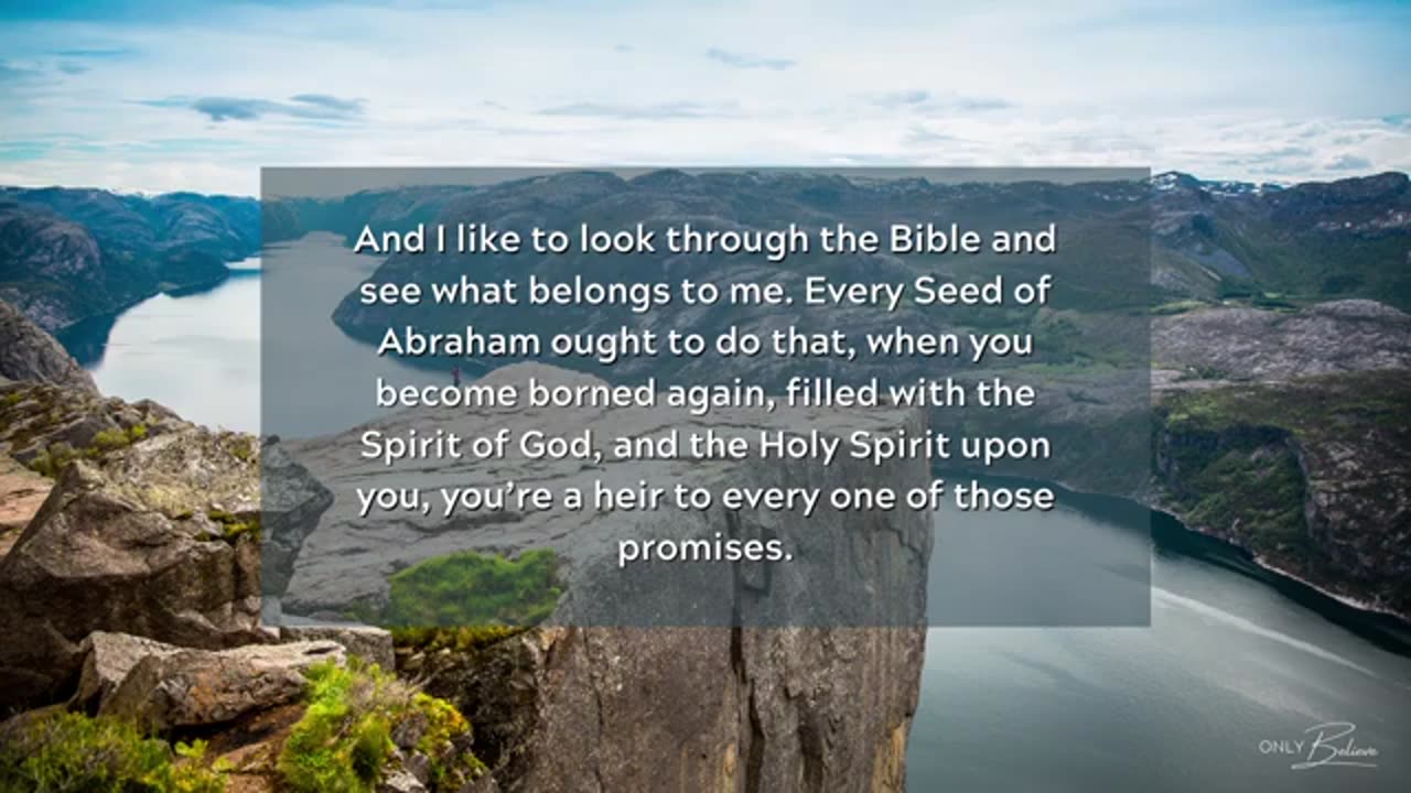 All things are possible to them that believe