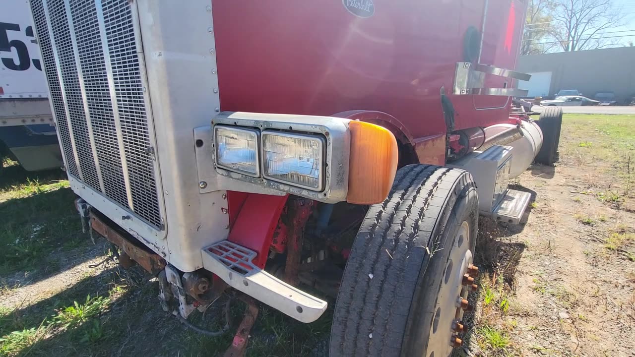 THIS LITTLE RED PETERBILT HAS SEEN BETTER DAYS!