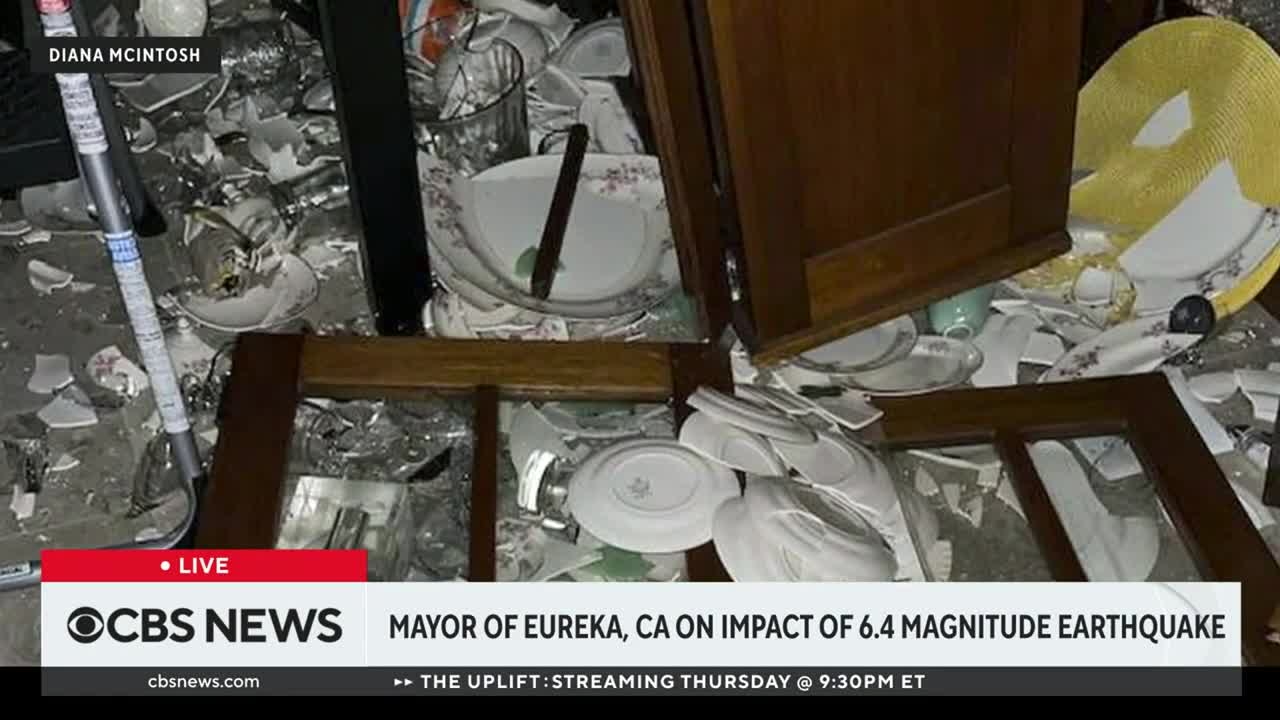 Mayor of Eureka, California, on impact of 6.4 magnitude earthquake: "It was pretty intense"