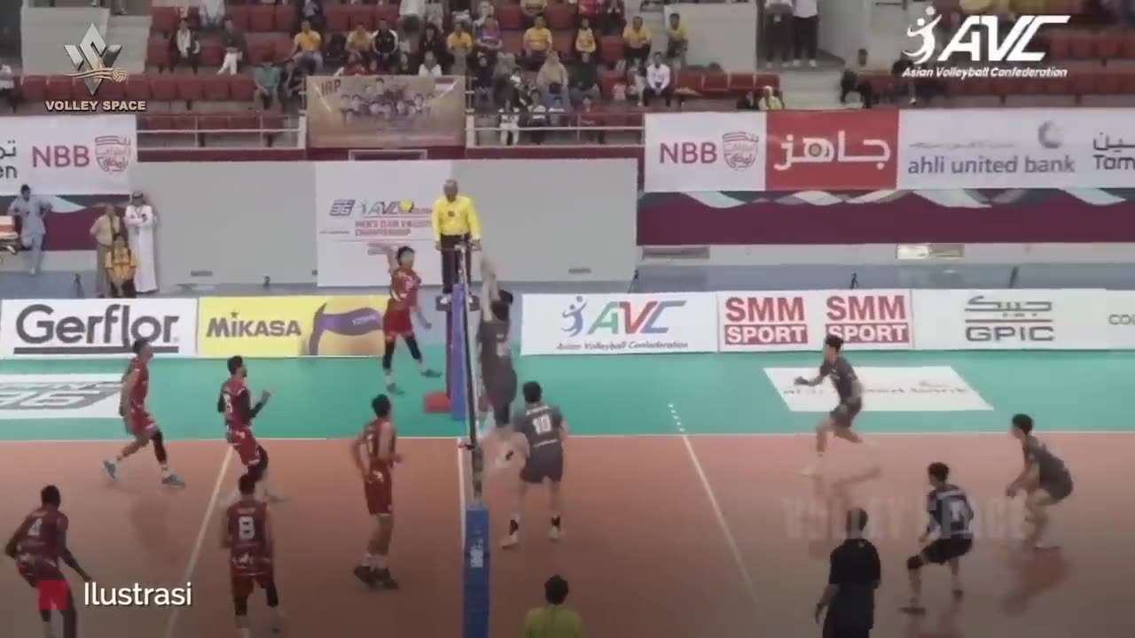 TAK DISANGKA❗DARI POSISI ENAM,SPIKE HEADSHOT FARHAN MELESAT PEMAIN BAYANKHONGOR DI AVC BAHRAIN😱TAJAM