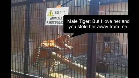 Tiger creis vs male lion meeting tiger want to meeting
