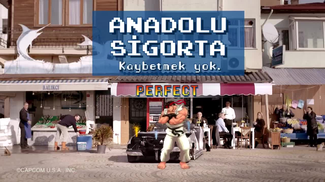 Turkish Car Insurance Commercial feat. Ryu