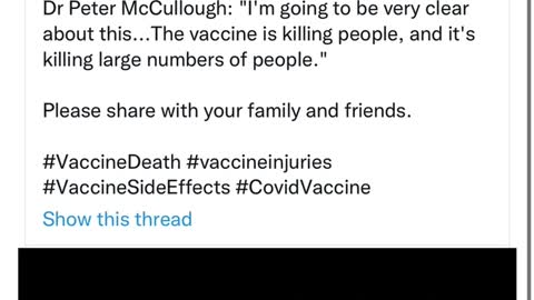 The vaccine is killing people.