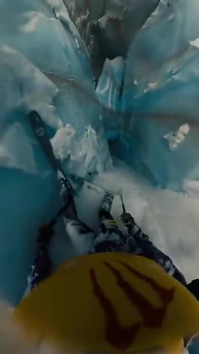 French Skier Miraculously Survives Fall Into Seemingly Endless Ice Hole