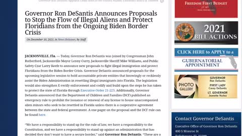 Ron DeSantis doin what needs to be done about illegal immigration