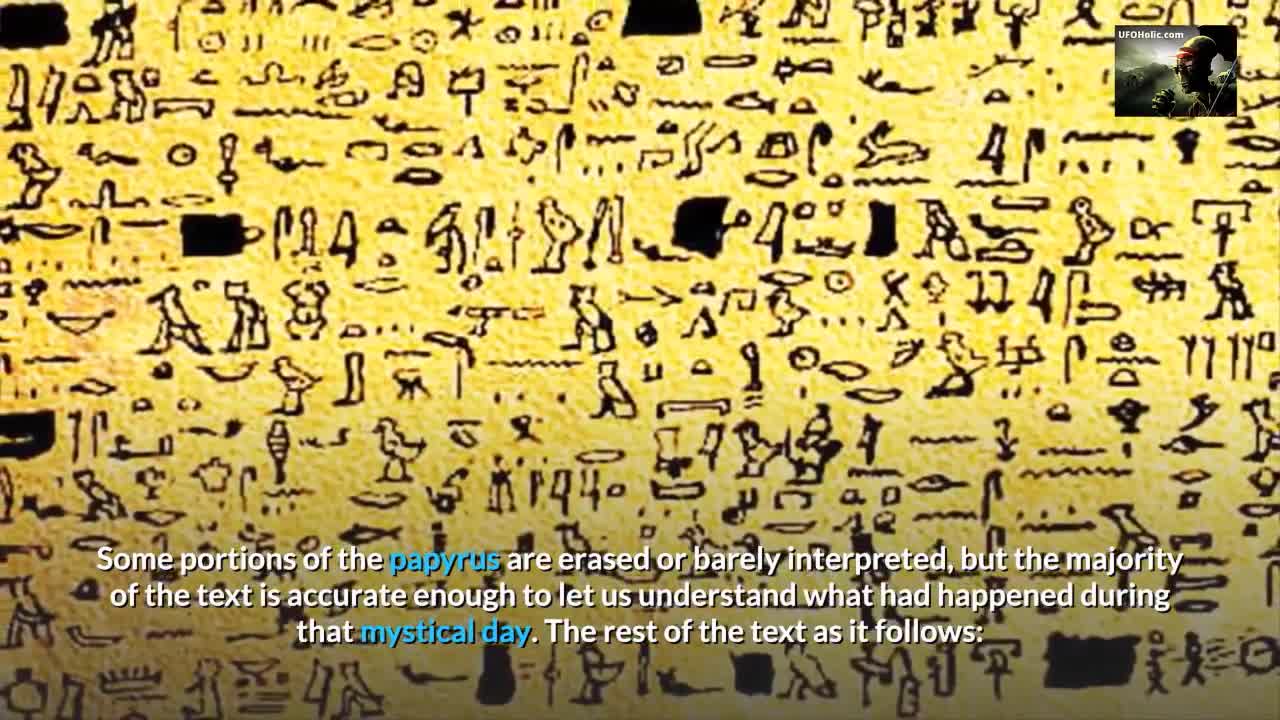 Ancient Egyptian Papyrus Describes a Massive UFO Encounter From the Past