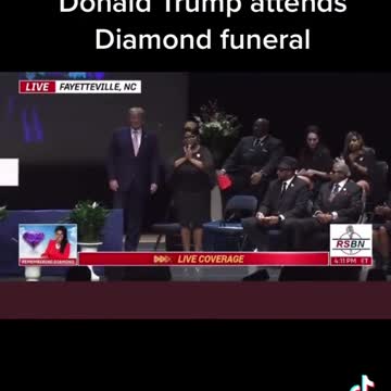 President Trump attended Diamonds funeral. Class Act.