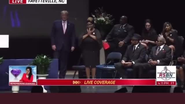 President Trump attended Diamonds funeral. Class Act.