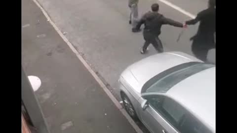 Violent British Pakistani Fight