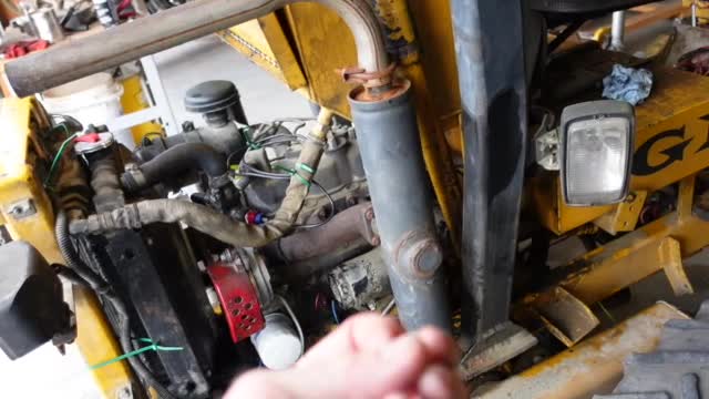 Old Kubota charging system control box to a new one... I hope. Bitter sweet ent to Papillon.